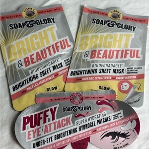 Soap & Glory Bright‎ Beautiful Brightening Sheet Mask Puffy Eye Attack Patches